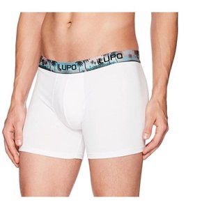 Lupo Mens Tropical Fashion Stretch Cotton Boxer Brief Underwear Size L NWOT